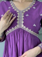 Violet BSY Viscose Readymade Kurti